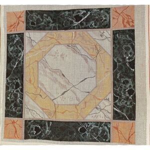Marble Design One Needlepoint Canvas Picture Pillow Embroidery Stitchery